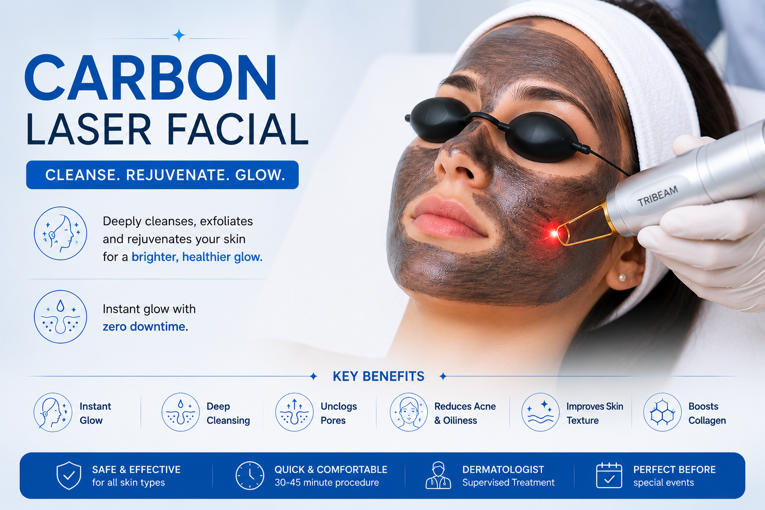 Carbon Laser Facial (Hollywood Peel)