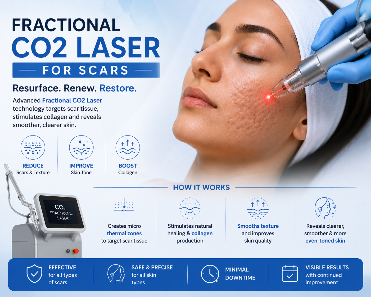 Laser for Scars & Acne Scars