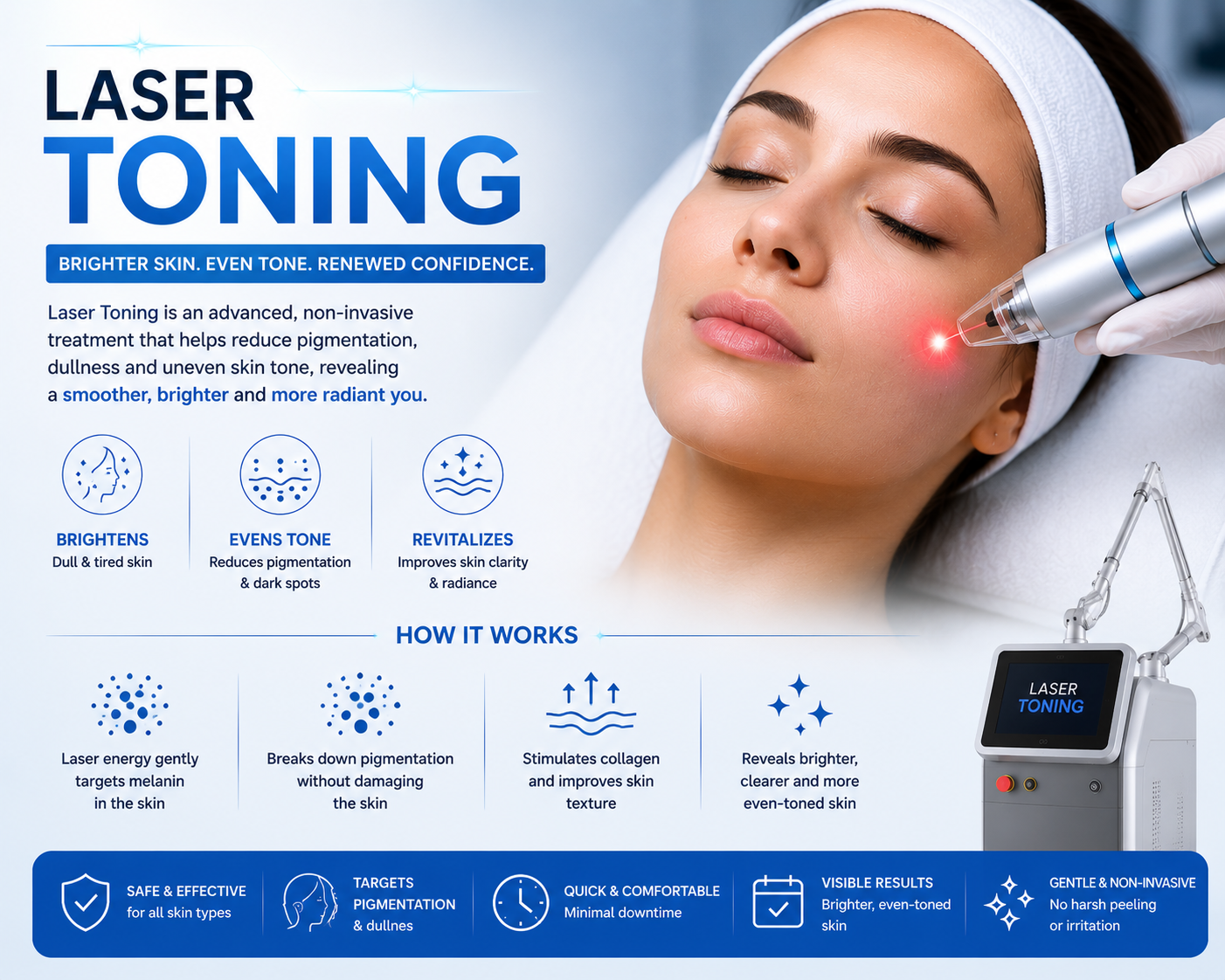 Laser Toning / Laser Glow / Laser Facial